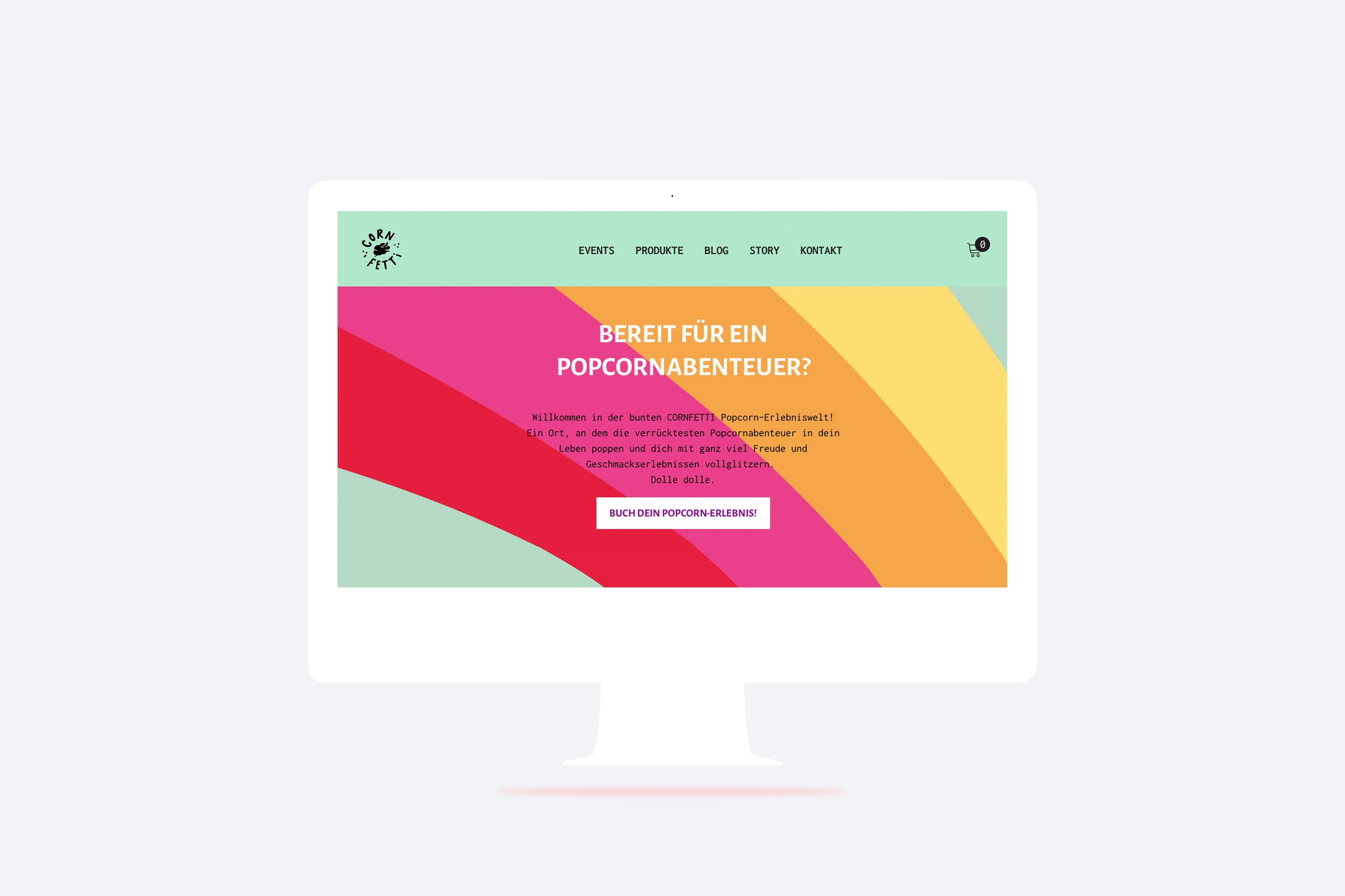 Cornfetti Popcorn: Webdesign