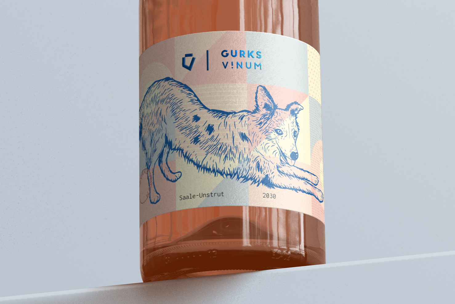 Gurks Vinum: Weinetiketten Rosé, Close-up